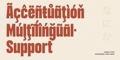 Nanika Font Poster 10