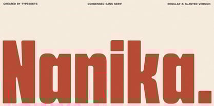 Nanika Font Poster 1