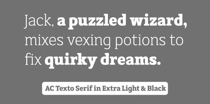 AC Texto Serif Font Poster 5