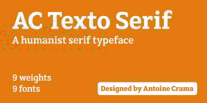 AC Texto Serif Font Poster 1