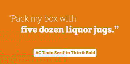 AC Texto Serif Font Poster 4