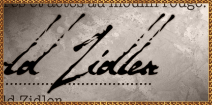 Zidler Font Poster 1