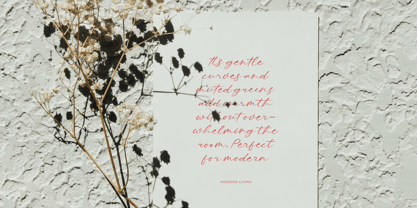 Hevling Justien Font Poster 9