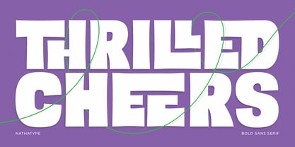 Thrilled Cheers Font Poster 1