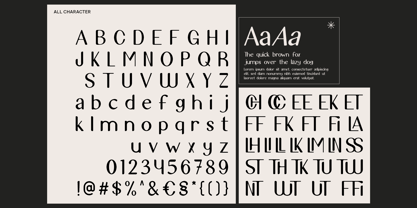 IT Auralithea Font Poster 5