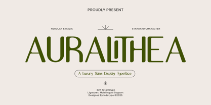 IT Auralithea Font Poster 1