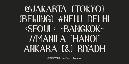 IT Auralithea Font Poster 2