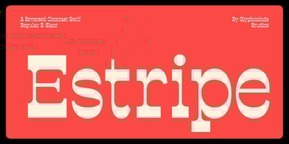Estripe Font Poster 1