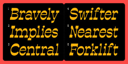 Estripe Font Poster 2