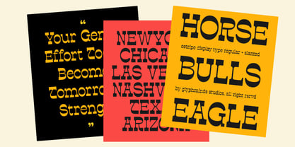 Estripe Font Poster 8