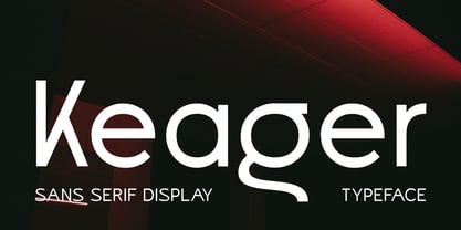 Keager Font Poster 1