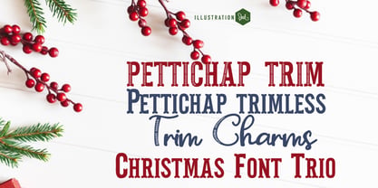 ZP Pettichap Trim Font Poster 1