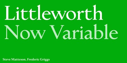 Littleworth Now Variable Font Poster 1