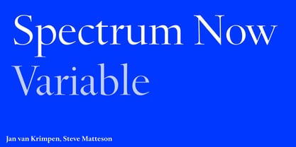 Spectrum Now Variable Font Poster 1