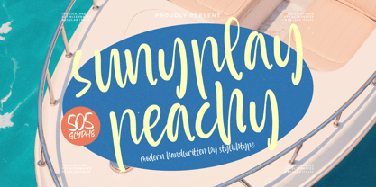 Sunyplay Peachy Font Poster 1