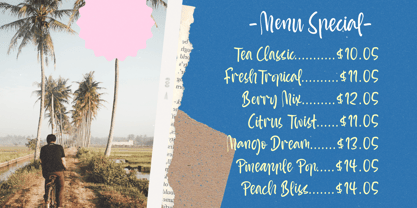 Sunyplay Peachy Font Poster 5