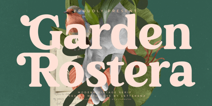 Garden Rostera Font Poster 1