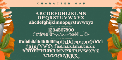 Garden Rostera Font Poster 8