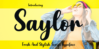 Saylor Font Poster 1