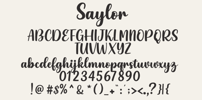 Saylor Font Poster 6