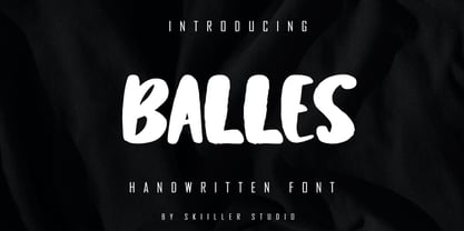 Balles Font Poster 1