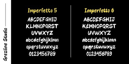 Imperfetto Font Poster 11