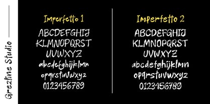 Imperfetto Font Poster 9