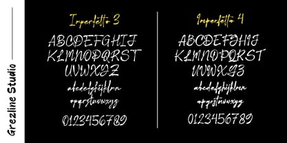 Imperfetto Font Poster 10