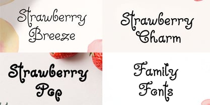 Strawberry Charm Font Poster 2