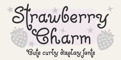 Strawberry Charm Font Poster 1