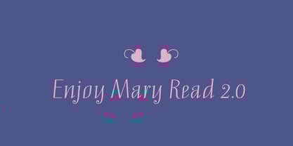 Mary Read Font Poster 13