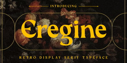 Eregine Font Poster 1