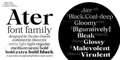 Ater Font Poster 1