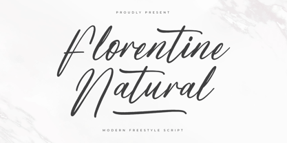 Florentine Natural Font Poster 1