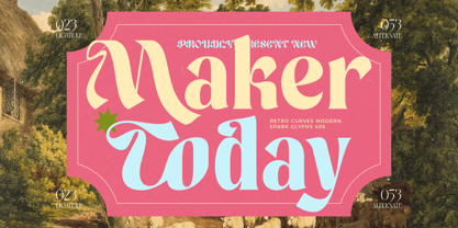 Maker Today Font Poster 1