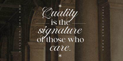 Stallion Font Poster 8