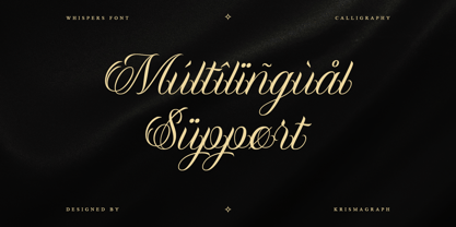 Whispers Font Poster 9
