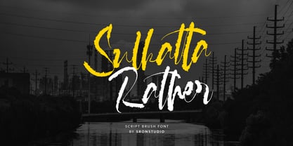 Sulkatta Rather Font Poster 1