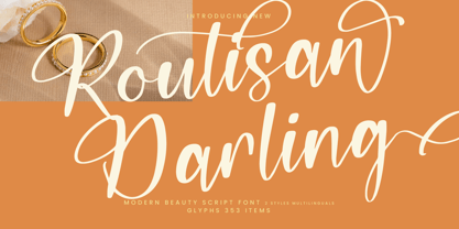 Routisan Darling Font Poster 1