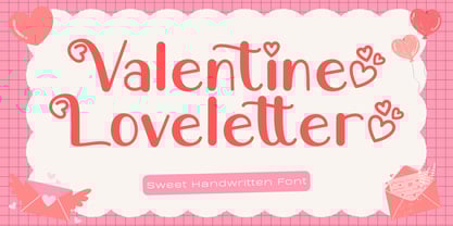 Valentine Loveletter Font Poster 1