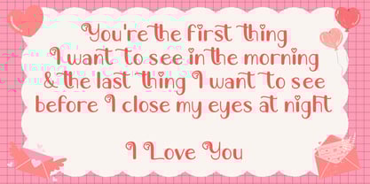 Valentine Loveletter Font Poster 2