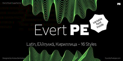 Evert PE Font Poster 1