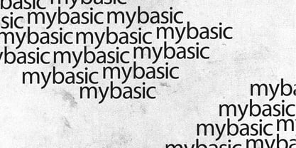 Mybasic Font Poster 2