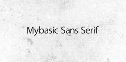 Mybasic Font Poster 5