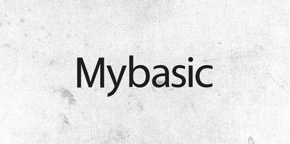 Mybasic Font Poster 1