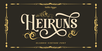 Heiruns Font Poster 1