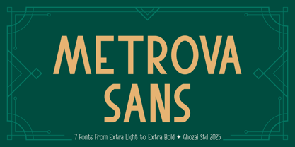 Metrova Sans Font Poster 1