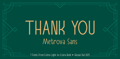 Metrova Sans Font Poster 8
