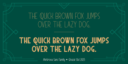 Metrova Sans Font Poster 3