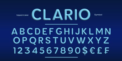 Clario Font Poster 1